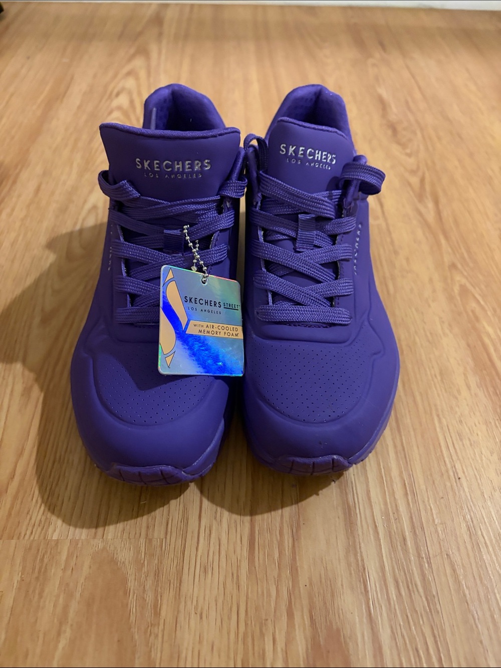 Skechers Women's Bold Purple Platform Sneakers